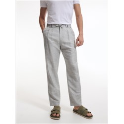 Hose aus Leinenmischung im Comfort-Fit