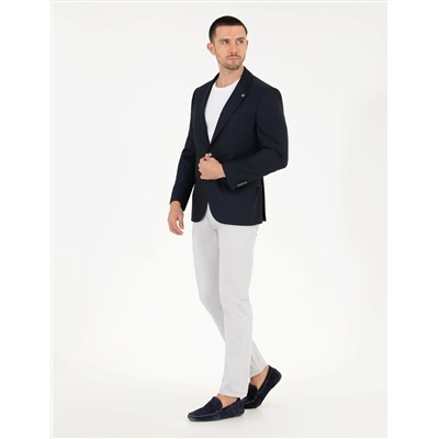 Açık Gri Regular Fit Kanvas Pantolon