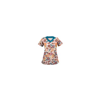 UA Flower Child Sand Print Scrub Top