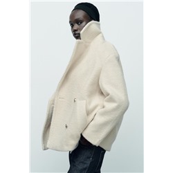 SEMI-LONG BOUCLÉ COAT