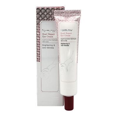 FarmStay Snail Repair Eye Cream Восстанавливающий крем с улиточным муцином для кожи вокруг глаз 40г