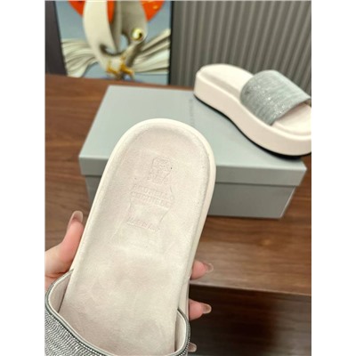 Женские шлепки на платформе Brunell*o Cucinell*i 🤩   Реплика 1:1