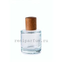 Сириус, 50 мл, стекло + серебро металл помпа +темная деревян.крышка