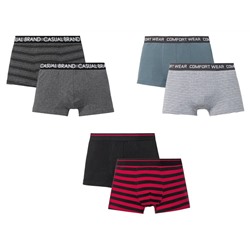 LIVERGY® Boxershorts Herren, 2 Stück, mit elastischem Bund, mit Baumwolle
