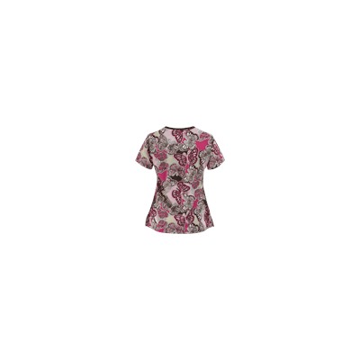 Med Couture MC² Scrubs All A Flutter Print Top