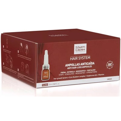 Martiderm Hair System 3GF Ампулы против выпадения волос 14 единиц