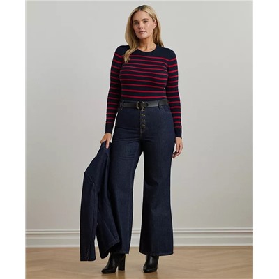 Lauren Ralph Lauren Plus Size High-Rise Flare Jeans