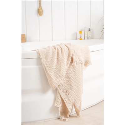 Zeliha Baysan Palmyra Müslin Banyo Havlusu Bej 95x180 cm BCEVT20230010