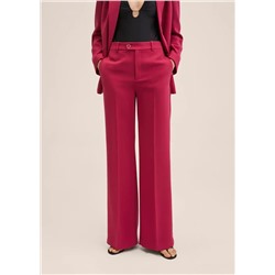 Pantalón traje wideleg  -  Mujer | MANGO OUTLET Melilla