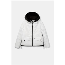 Chaqueta acolchada corta capucha