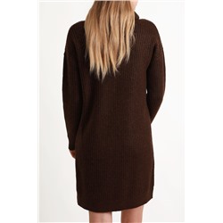 Vestido-jersey Marrón