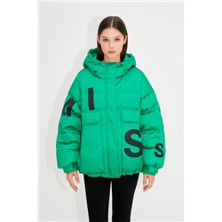 Anorak con capucha Verde claro