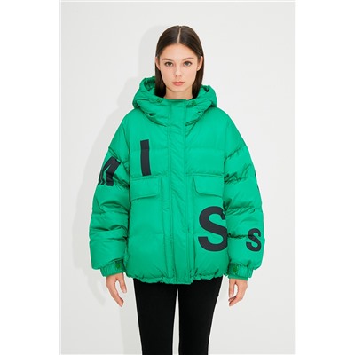 Anorak con capucha Verde claro
