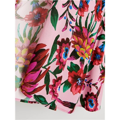 Viskose Kleid mit Muster