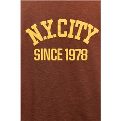 SLUB KNIT VARSITY T-SHIRT