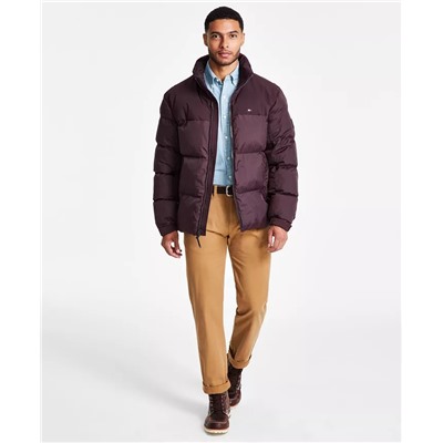 Tommy Hilfiger Men's Mixed-Media Puffer Jacket