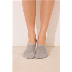 Calcetines invisibles gris lurex