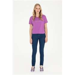 Kadın Mavi Toothpick Fit Jean Pantolon
