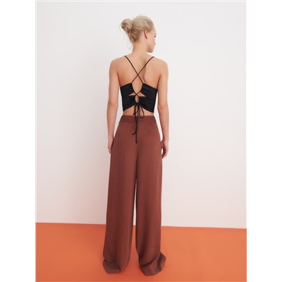 Crop Top aus Satin