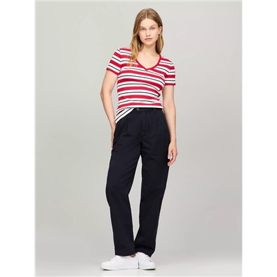 Stripe V-Neck Favorite T-Shirt