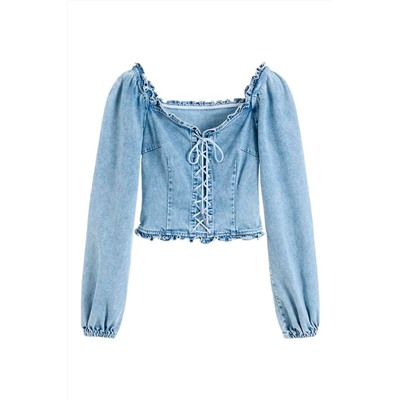 Bustier vaquero Azul claro