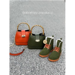 AB.Z. 27001/2 Trebol С ДВОЙНЫМИ ШНУРКАМИ+Ab.Zapatos PELLE Bambu (630) ЦВЕТ СУМКИ НА ВЫБОР АКЦИЯ