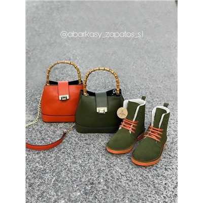 AB.Z. 27001/2 Trebol С ДВОЙНЫМИ ШНУРКАМИ+Ab.Zapatos PELLE Bambu (630) ЦВЕТ СУМКИ НА ВЫБОР АКЦИЯ
