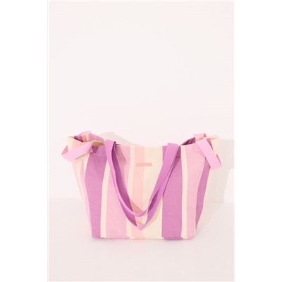 Bolso grande canva y rafia