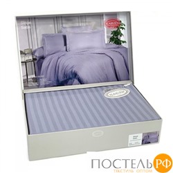 Постельное белье "Карвен" Stripe Satin семейное N 164-SS 002 сиреневый