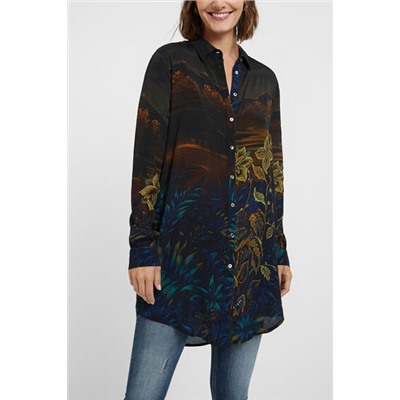 Camisa larga Hawaiana