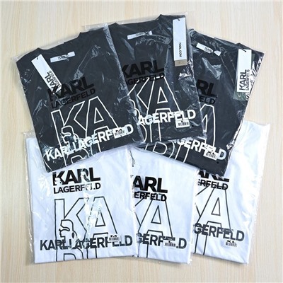 Футболка с короткими рукавами из американского хлопка KARL LAGERFEL*D ОРИГИНАЛ!