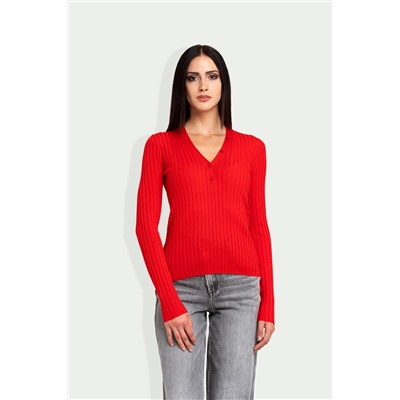 Jersey de lana Rojo