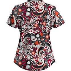 UA Pucci Power Pewter Scrub Top
