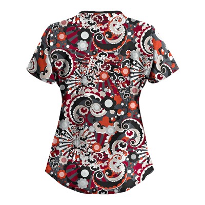 UA Pucci Power Pewter Scrub Top