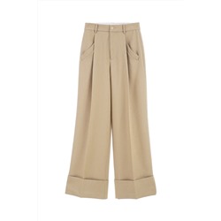 Pantalón palazzo Beige