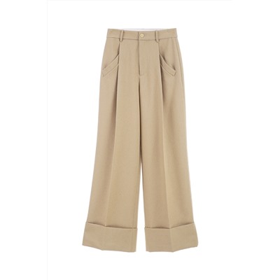 Pantalón palazzo Beige