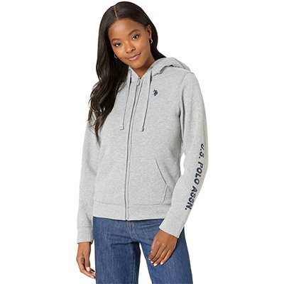 U.S. POLO ASSN. Sleeve Print Fleece Jacket