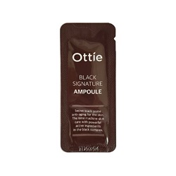 [Sample] Black Signature Ampoule (10ea), ПРОБНИК Премиальная сыворотка с муцином черной улитки