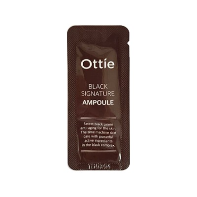 [Sample] Black Signature Ampoule (10ea), ПРОБНИК Премиальная сыворотка с муцином черной улитки
