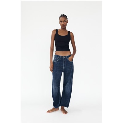 RELAXED BALLOON MID-WAIST TRF JEANS