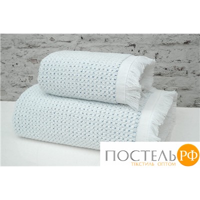 Полотенце Arya жаккардовое 70x140 Merlin Белый, синий