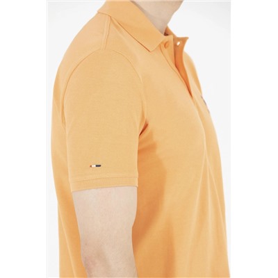 Erkek Turuncu Basic Polo Yaka Tişört