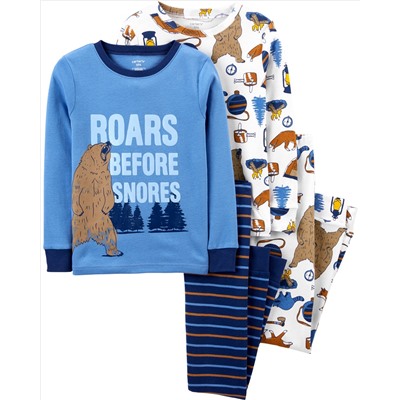 Carter's | Kid 4-Piece 100% Snug Fit Cotton PJs