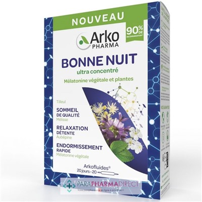 ArkoPharma ArkoFluides - Bonne Nuit - Ultra Concentré - 20 ampoules
