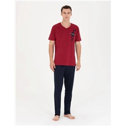 Bordo Pijama Takımı