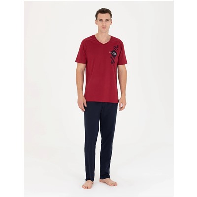 Bordo Pijama Takımı
