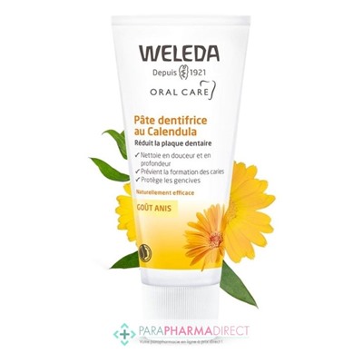 Weleda Pâte Dentifrice au Calendula Protège & Renforce les Gencives Goût Anis BIO 75 ml