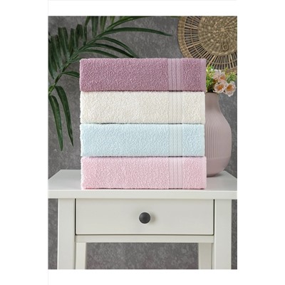 pamira PASTEL 4 LÜ EL & YÜZ HAVLU SETİ