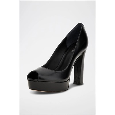 GUESS Zapatos de piel de tacón - Negro