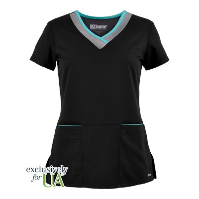 Grey's Anatomy Scrubs Active Modern Fit Color Block Top